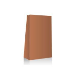 BOLSA COTILLON 12.5x7x24.5 KRAF MARRON x 50u